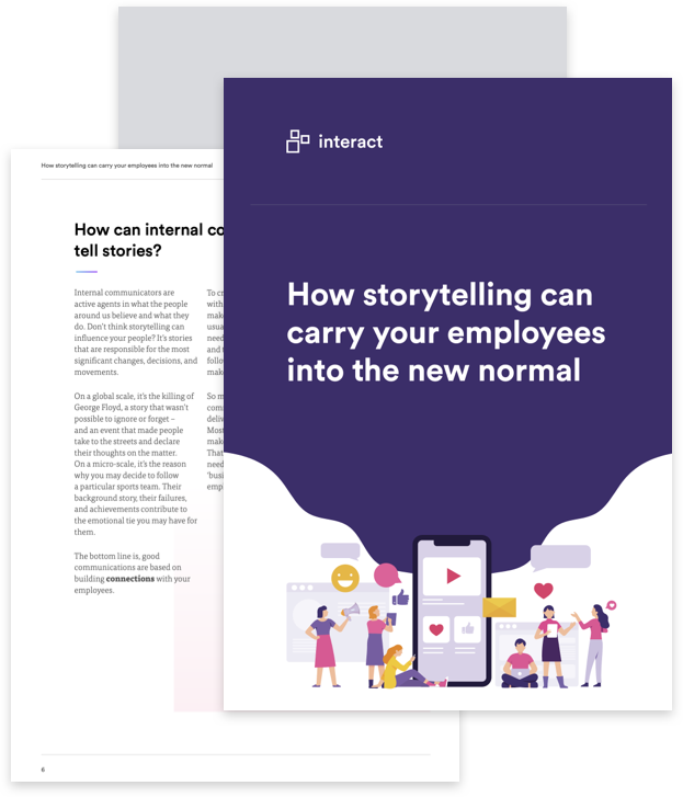 How storytelling can carry your employees into the ‘new normal’