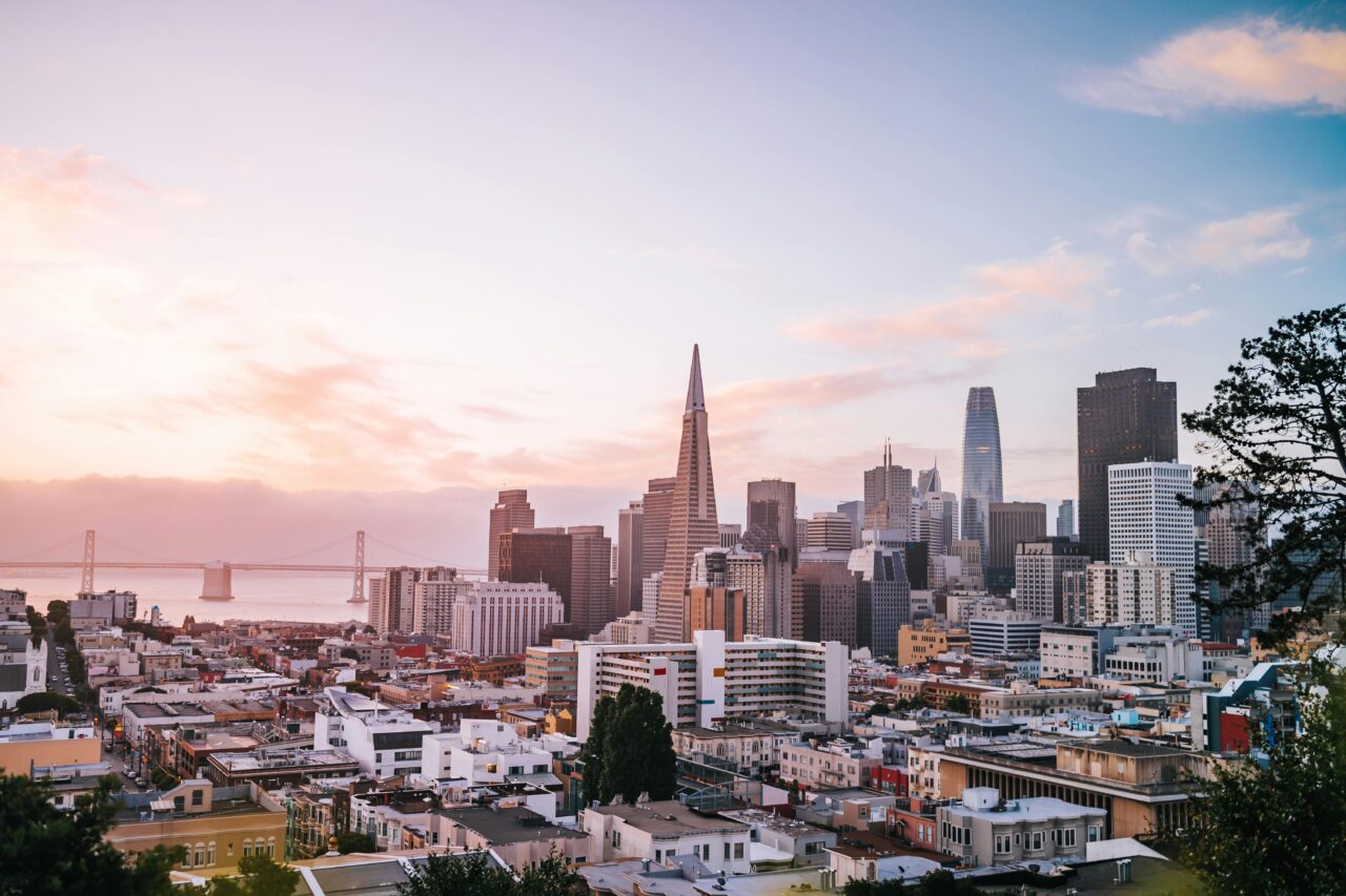 Aerial shot of San Francisco